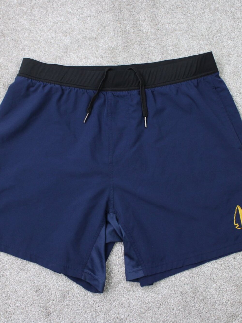 Tachuntfish Shorts Mens XL Blue THF Athletic Stretch 6" Performance Drawstring